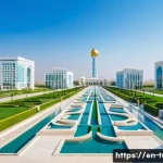 투르크메니스탄 경제 발전의 역사 - **Modern Turkmen Prosperity: Gas, City, and Community**
A vibrant, wide-angle shot showcasing th...